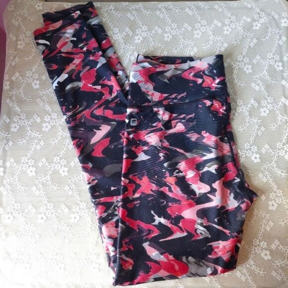 Fabletics Salar Terracotta Camo Mid-Rise Athletic Leggings Sz S - Picture 7 of 10